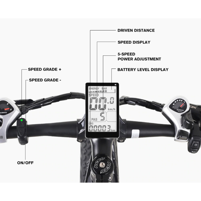 Shengmilo MX01 Vouwbare Elektrische Fiets - Off-Road Smart E Bike - 500W - 12.8 Ah Batterij - Groen