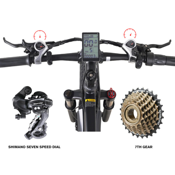 Shengmilo MX01 Vouwbare Elektrische Fiets - Off-Road Smart E Bike - 500W - 12.8 Ah Batterij - Groen