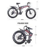 Shengmilo Bicicleta eléctrica plegable MX01 - Bicicleta eléctrica inteligente todoterreno - 500W - Batería de 12,8 Ah - Verde