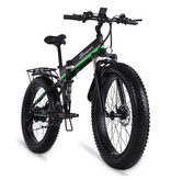 Shengmilo Bicicleta eléctrica plegable MX01 - Bicicleta eléctrica inteligente todoterreno - 500W - Batería de 12,8 Ah - Verde