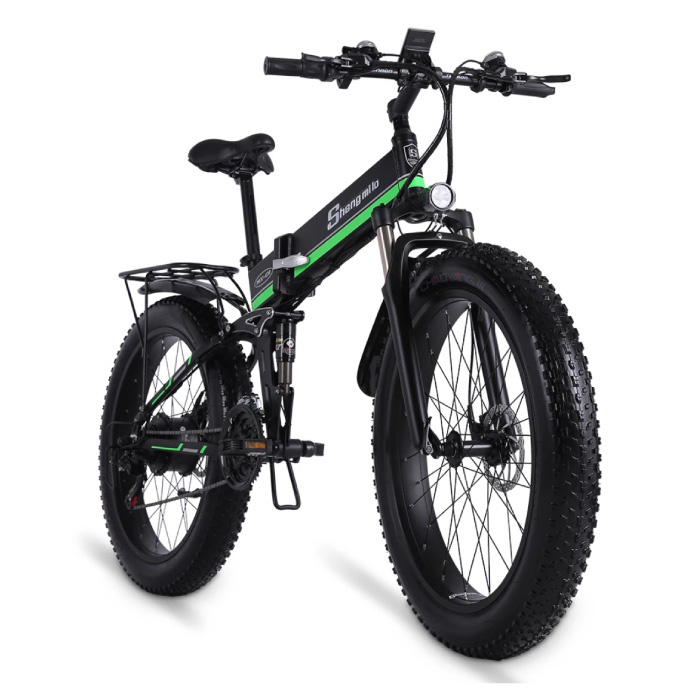 Shengmilo MX01 Vouwbare Elektrische Fiets - Off-Road Smart E Bike - 500W - 12.8 Ah Batterij - Groen