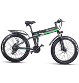 Shengmilo Bicicleta eléctrica plegable MX01 - Bicicleta eléctrica inteligente todoterreno - 500W - Batería de 12,8 Ah - Verde