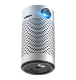 BYINTEK P7 Bluetooth Projector and Speaker - 8GB Version Android LED Beamer Home Media Player Theater Cinema Silver