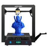 ANYCUBIC Impresora 3D Mega-S DIY - Ultrabase / Superficie de impresión media / Alta precisión / Marco resistente / Estante de filamento colgante