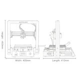 ANYCUBIC Drukarka 3D Mega-S DIY - Ultrabase / Średnia powierzchnia druku / Wysoka precyzja / Solidna rama / Wiszący stojak na filament