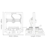 ANYCUBIC Stampante 3D Mega-S fai-da-te - Ultrabase / Superficie di stampa media / Alta precisione / Telaio robusto / Rack per filamenti sospesi