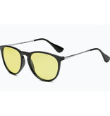 Cosysun 2 in 1 Sonnenbrille & Nachtbrille - UV400 und Polarisationsfilter für Männer und Frauen - Schwarz