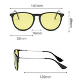 Cosysun 2 in 1 Zonnebril & Nachtbril - UV400 en Polarisatie Filter voor Mannen en Vrouwen - Luipaard