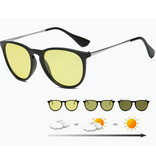 Cosysun 2 in 1 Sonnenbrille & Nachtbrille - UV400 und Polarisationsfilter für Männer und Frauen - Mattschwarz