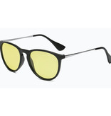 Cosysun 2 in 1 Sonnenbrille & Nachtbrille - UV400 und Polarisationsfilter für Männer und Frauen - Mattschwarz