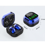 PJD Bezprzewodowe słuchawki S6 Plus z ekranem LED - Sterowanie jednym przyciskiem Słuchawki douszne TWS Słuchawki Bluetooth 5.0 Słuchawki douszne Czarne