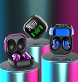 PJD S6 Plus Wireless Earphones with LED Screen - One Button Control Earbuds TWS Bluetooth 5.0 Earphones Earbuds Earphone Blue