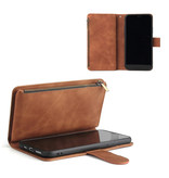 Stuff Certified® Samsung Galaxy Note 10 - Leather Wallet Flip Case Cover Case Wallet Brown