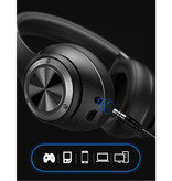 Stuff Certified® Bezprzewodowe słuchawki do gier z mikrofonem - Zestaw słuchawkowy Bluetooth 5.0 Czarny