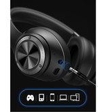 Stuff Certified® Casque de jeu sans fil avec microphone - Casque Bluetooth 5.0 Casque noir