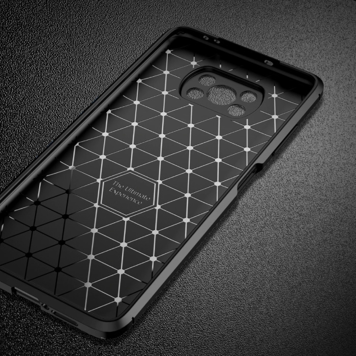 Funda Xiaomi Mi 10T Lite - Funda a prueba de golpes con textura de fibra de  carbono