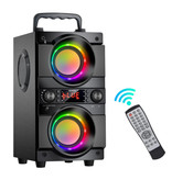 TOPROAD A21 Draadloze Speaker met RGB - 60W Luidspreker Wireless Bluetooth 5.0 Soundbar Box Zwart