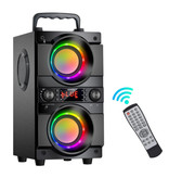TOPROAD A21 Wireless-Lautsprecher mit RGB - 60-W-Lautsprecher Wireless Bluetooth 5.0 Soundbar Box Schwarz