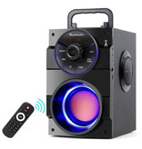 TOPROAD Haut-parleur sans fil A100 - Haut-parleur 16W Boîte de barre de son sans fil Bluetooth 5.0 Noir