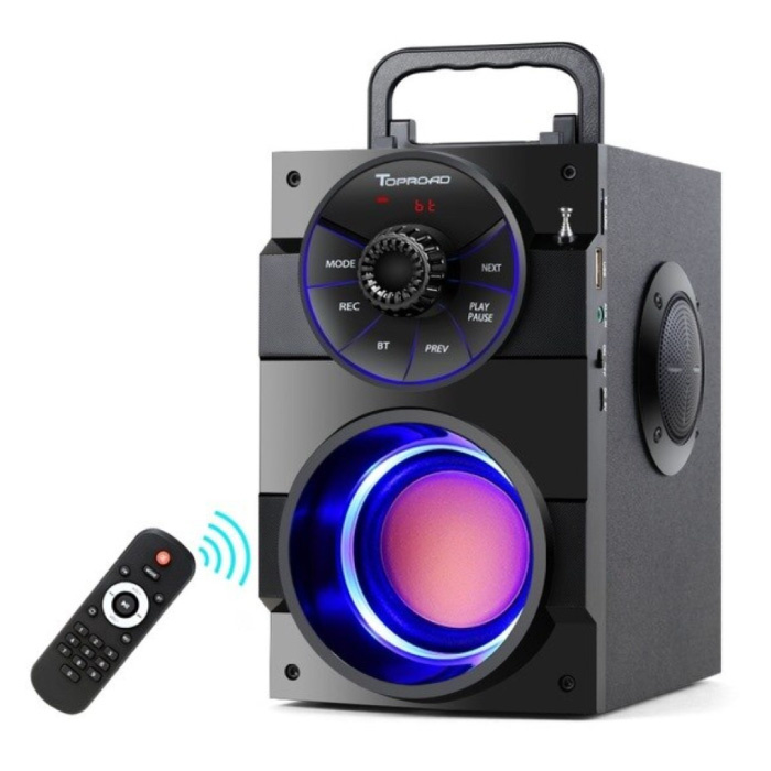 TOPROAD A100 Wireless Speaker - 16W Speaker Wireless Bluetooth 5.0 Soundbar Box Black