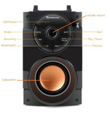 TOPROAD Haut-parleur sans fil A100 - Haut-parleur 16W Boîte de barre de son sans fil Bluetooth 5.0 Noir