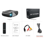 BYINTEK K9 Mini LED Projector with Multiscreen Support - Android OS Screen Mirroring Beamer Home Media Player