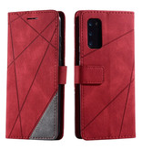 Stuff Certified® Samsung Galaxy Note 9 - Skórzany portfel z klapką Etui Wallet w kolorze niebieskim