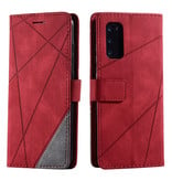 Stuff Certified® Samsung Galaxy A5 2017 - Leather Wallet Flip Case Cover Case Wallet Red