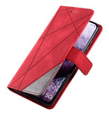 Stuff Certified® Samsung Galaxy A6 2018 - Leather Wallet Flip Case Cover Case Wallet Red
