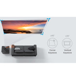 BYINTEK Mini proiettore LED P20 con batteria 5200mAh - Lettore multimediale Beamer Home nero