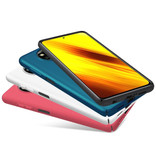 Nillkin Pokrowiec Xiaomi Poco X3 NFC Frosted Shield - odporny na wstrząsy pokrowiec Cas w kolorze czarnym