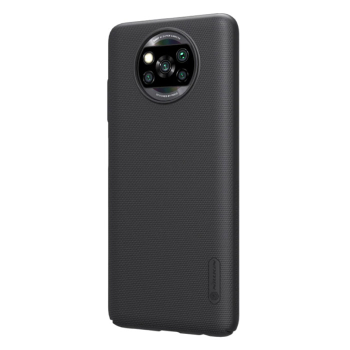 Xiaomi Poco X3 Pro Frosted Shield Case - Stoßfeste Gehäuseabdeckung Cas Black