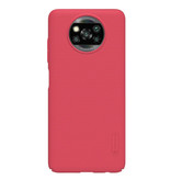 Nillkin Xiaomi Poco X3 NFC Frosted Shield Case - Stoßfeste Gehäuseabdeckung Cas Red
