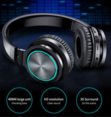 Esion Draadloze Koptelefoon - Bluetooth 5.0 Noise Cancelling Headphones Gaming Headset Zwart