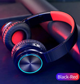 Esion Auriculares inalámbricos - Auriculares con cancelación de ruido Bluetooth 5.0 Auriculares para juegos Rojo