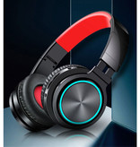 Esion Draadloze Koptelefoon - Bluetooth 5.0 Noise Cancelling Headphones Gaming Headset Rood