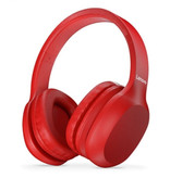 Lenovo Cuffie Bluetooth HD100 con connessione AUX - Cuffie con microfono Cuffie DJ rosse