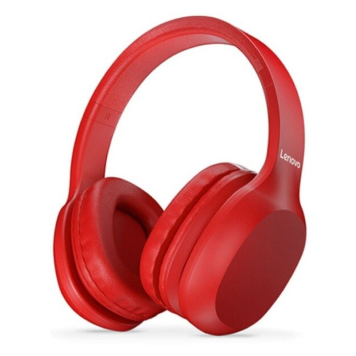 HD100 Bluetooth Headphones with AUX Connection - Headset with Microphone DJ Headphones Red