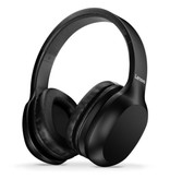 Lenovo Słuchawki Bluetooth HD100 ze złączem AUX - Zestaw słuchawkowy z mikrofonem Słuchawki DJ Czarne