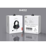 Lenovo Auriculares para juegos H402 con sonido envolvente 7.1 - Conexión USB Auriculares con micrófono Auriculares para DJ Negro