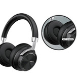 Lenovo Auriculares Bluetooth HD800 con conexión AUX - Headset Auriculares para DJ Negro