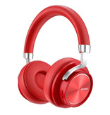 Lenovo Auriculares Bluetooth HD800 con conexión AUX - Auriculares Auriculares para DJ Rojo