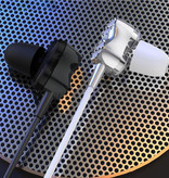 Lenovo H102 Ohrhörer mit Mikrofon und Bedienelementen - 3,5-mm-AUX-Ohrhörer Lautstärkeregler Kabelgebundene Kopfhörer Kopfhörer Schwarz