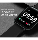Lenovo Smartwatch S2 con cinturino extra - Fitness Sport Activity Tracker Orologio in gel di silice Android Blu-Rosso