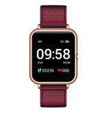 Lenovo Montre Connectée S2 avec Bracelet Supplémentaire - Fitness Sport Activity Tracker Gel de Silice Montre Android Rouge