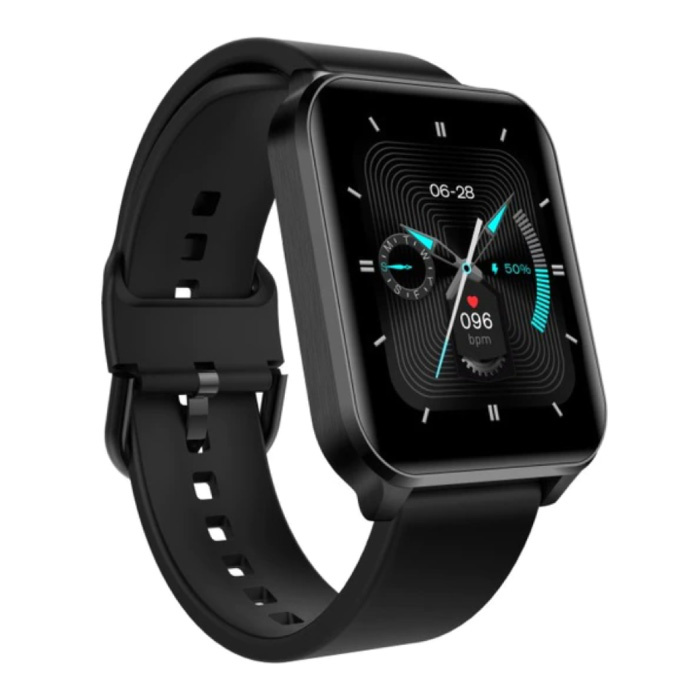 S2 Pro Smartwatch - Fitness Sport Aktivität Tracker Silica Gel Uhr iOS Android Schwarz