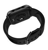 Lenovo Montre intelligente S2 Pro avec sangle supplémentaire - Montre de suivi d'activité sportive et de fitness en gel de silice iOS Android Noir