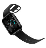 Lenovo Montre intelligente S2 Pro avec sangle supplémentaire - Montre de suivi d'activité sportive et de fitness en gel de silice iOS Android Noir