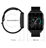 Lenovo Smartwatch S2 Pro con cinturino extra - Fitness Sport Activity Tracker Orologio con gel di silice iOS Android Nero