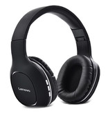 Lenovo Auriculares Bluetooth HD300 con conexión AUX - Headset Auriculares para DJ Negro